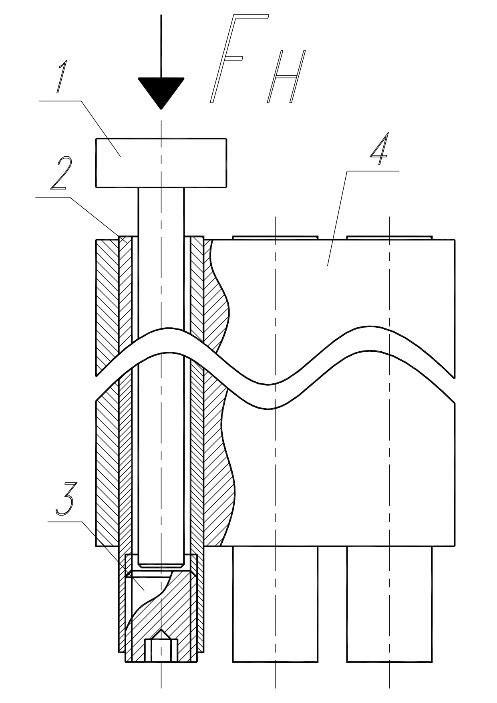 Схема выпрессовки труб из трубной решетки