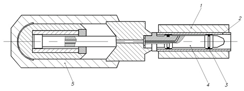 Схема закрепления лейнера методом гидравлической раздачи